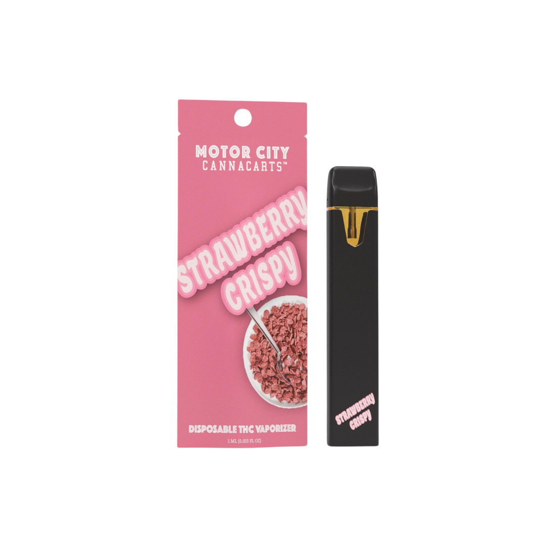 Photograph of Product: Motor City | Strawberry Crispy Disposable Vape | 1g