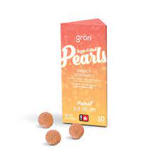 Photograph of product: 1:1 Peach Prosecco Pearls - CBD/TH-oui - Hybrid