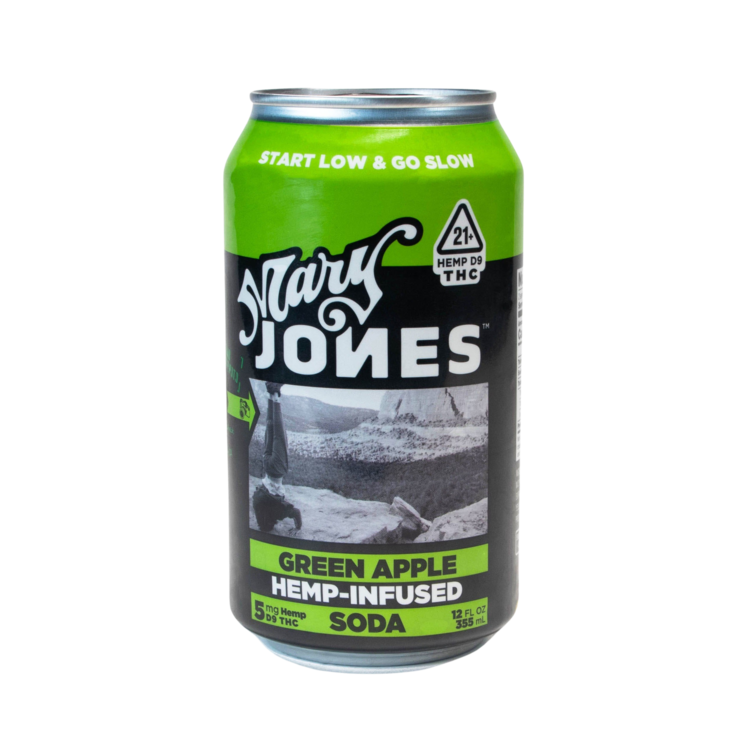 Photograph of product: Mary Jones - 100mg Green Apple Soda