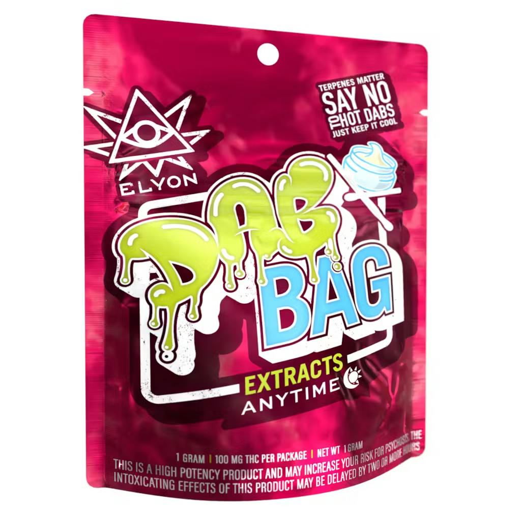 Photograph of product: Elyon x Sun Extracts Kamikaze Cured Resin Dab Bag - 1g