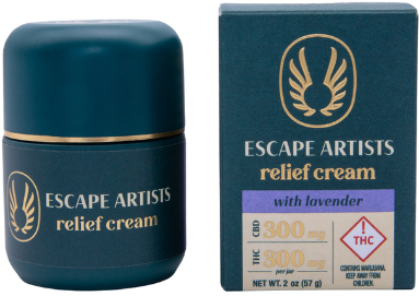 Photograph of product: Escape Artists - Topical - Relief Cream - 1:1 Lavender - 2oz