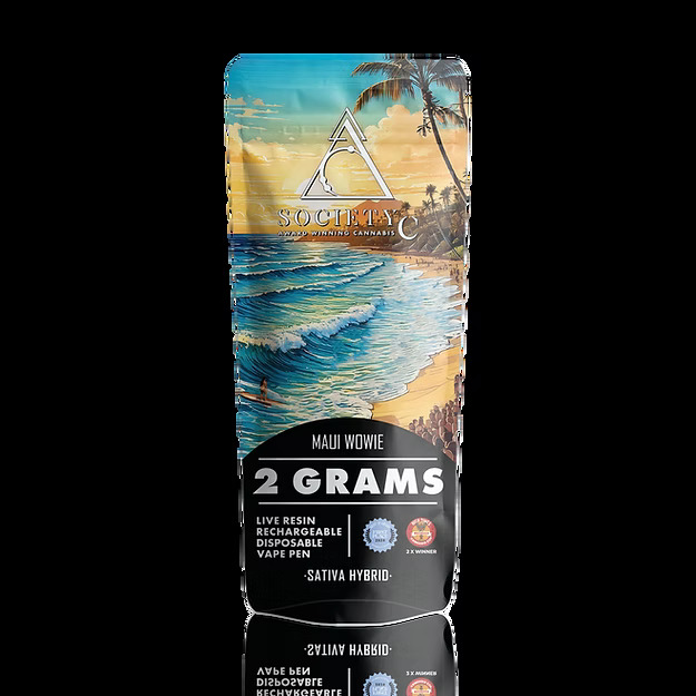 Photograph of product: Disposable - Society C - Maui Wowie Live Resin - (Oui'd Hybrid) - 71.68% TH-oui