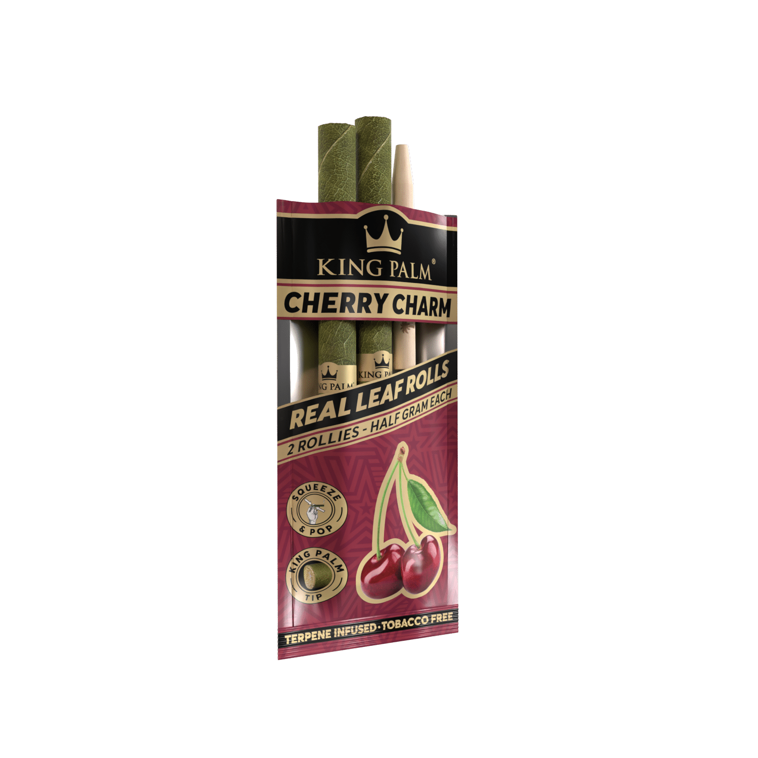 Photograph of product: King Palm Rollies | 2pk | Cherry Charm