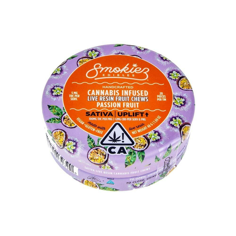 Photograph of product: Smokiez | Passion Fruit Live Resin Gummies (100mg TH-oui)
