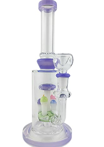 Photograph of product: 032 - 10" 6X Mushroom Forest Perc Bong - Retail