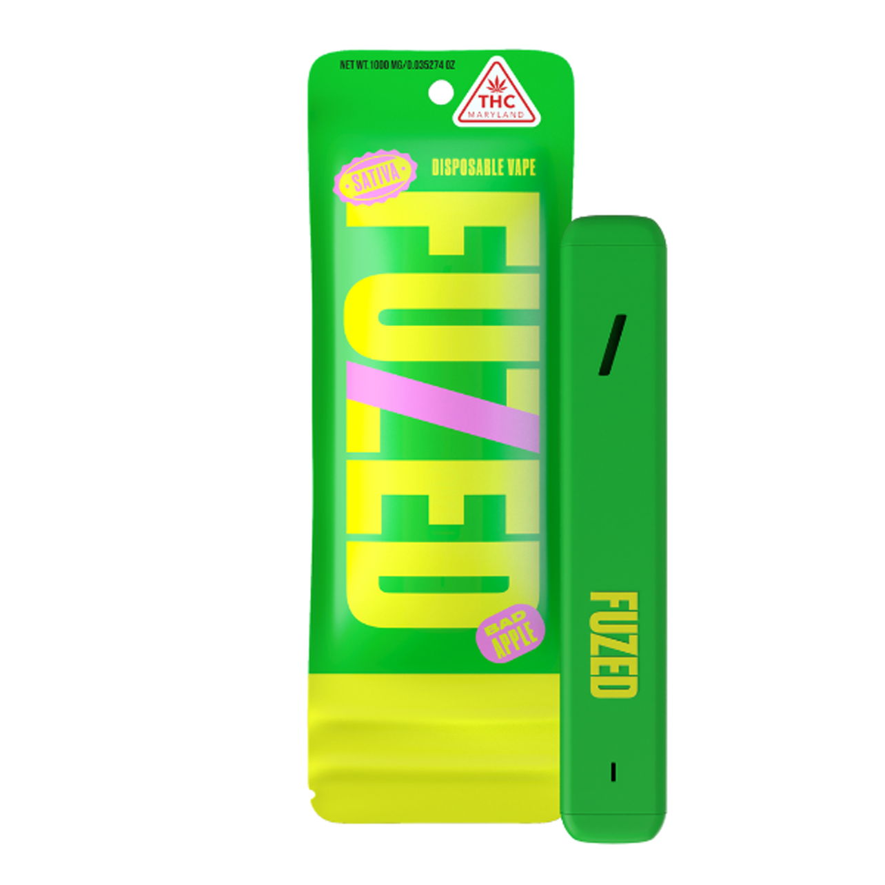 Photograph of product: Fuzed Distillate All-in-One Vape - Bad Apple
