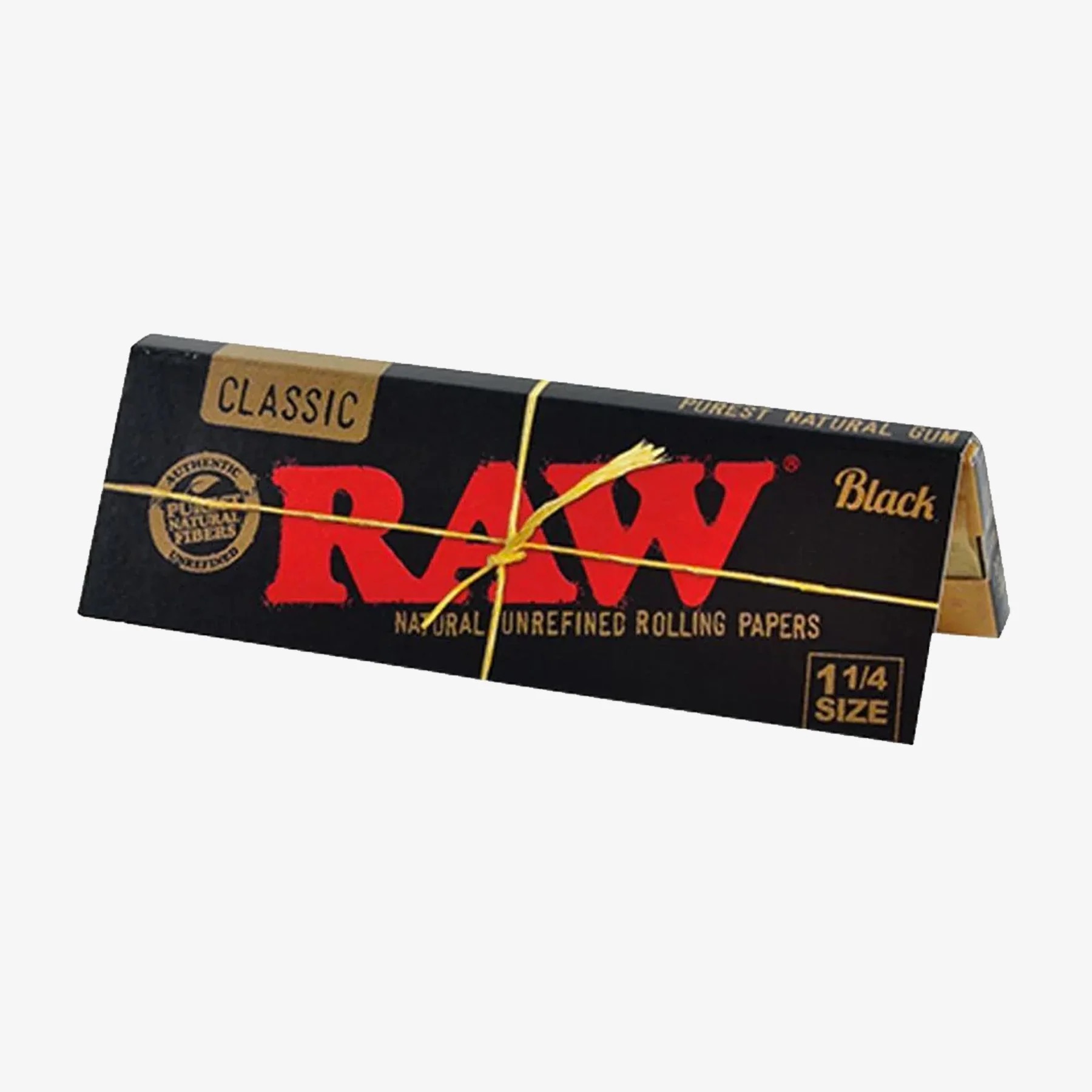 Photograph of product: RAW Black Papers | 1" 1/4 (50ct)