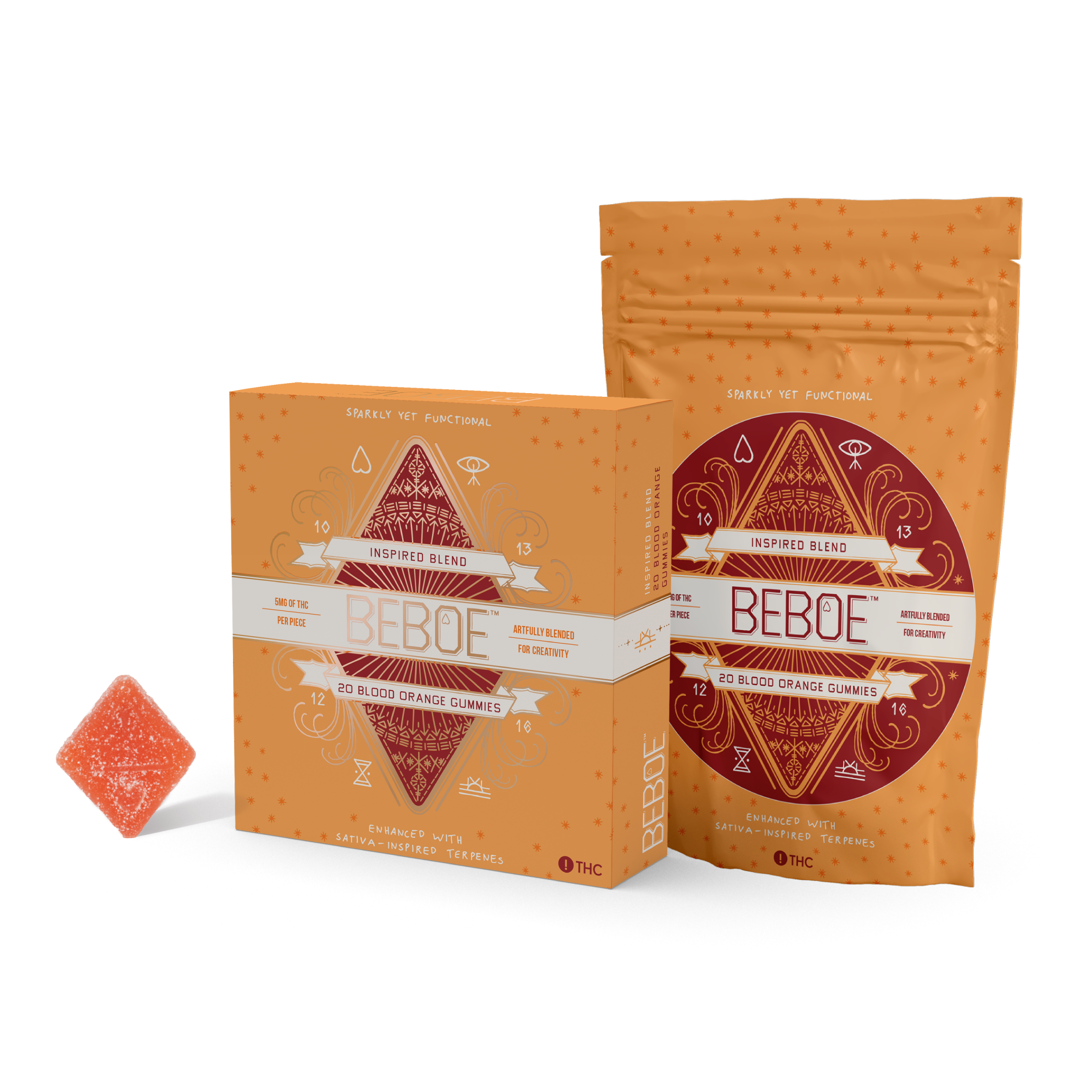 Photograph of product: Inspired Blood Orange | Gummies [20pk x 5mg]
