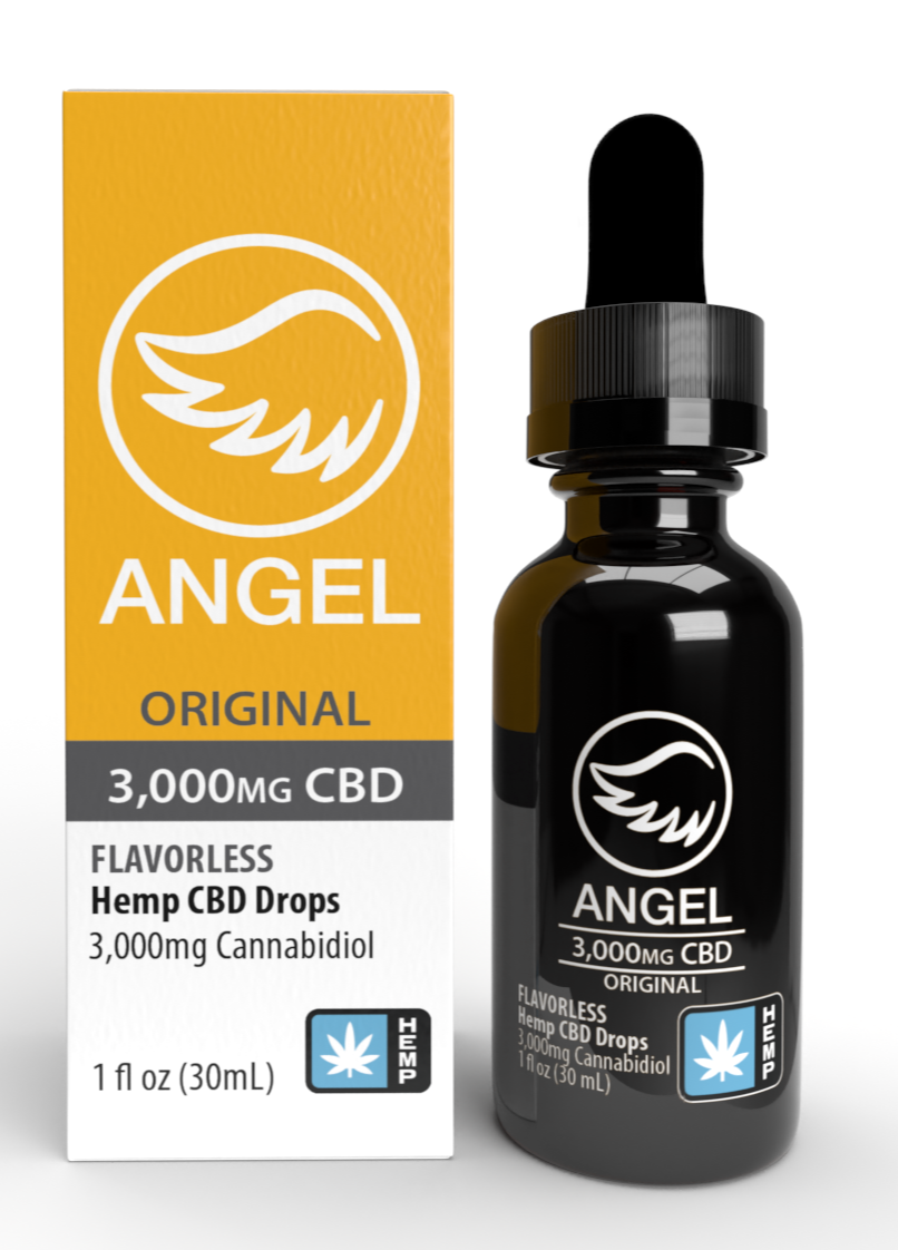 Photograph of product: Angel CBD Tincture : 3000mg - Unflavored Drops