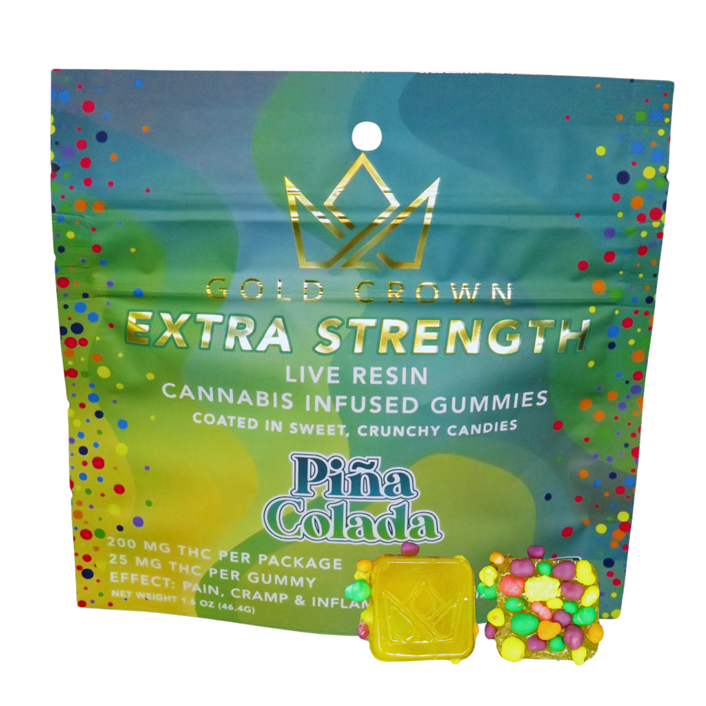 Photograph of product: Nerd Gummies | Live Resin 200mg | - Pina Colada - Relief