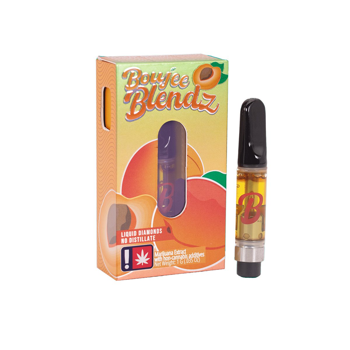 Photograph of product: Apricot Liquid Diamondz Cart. (Boujee Blendz)