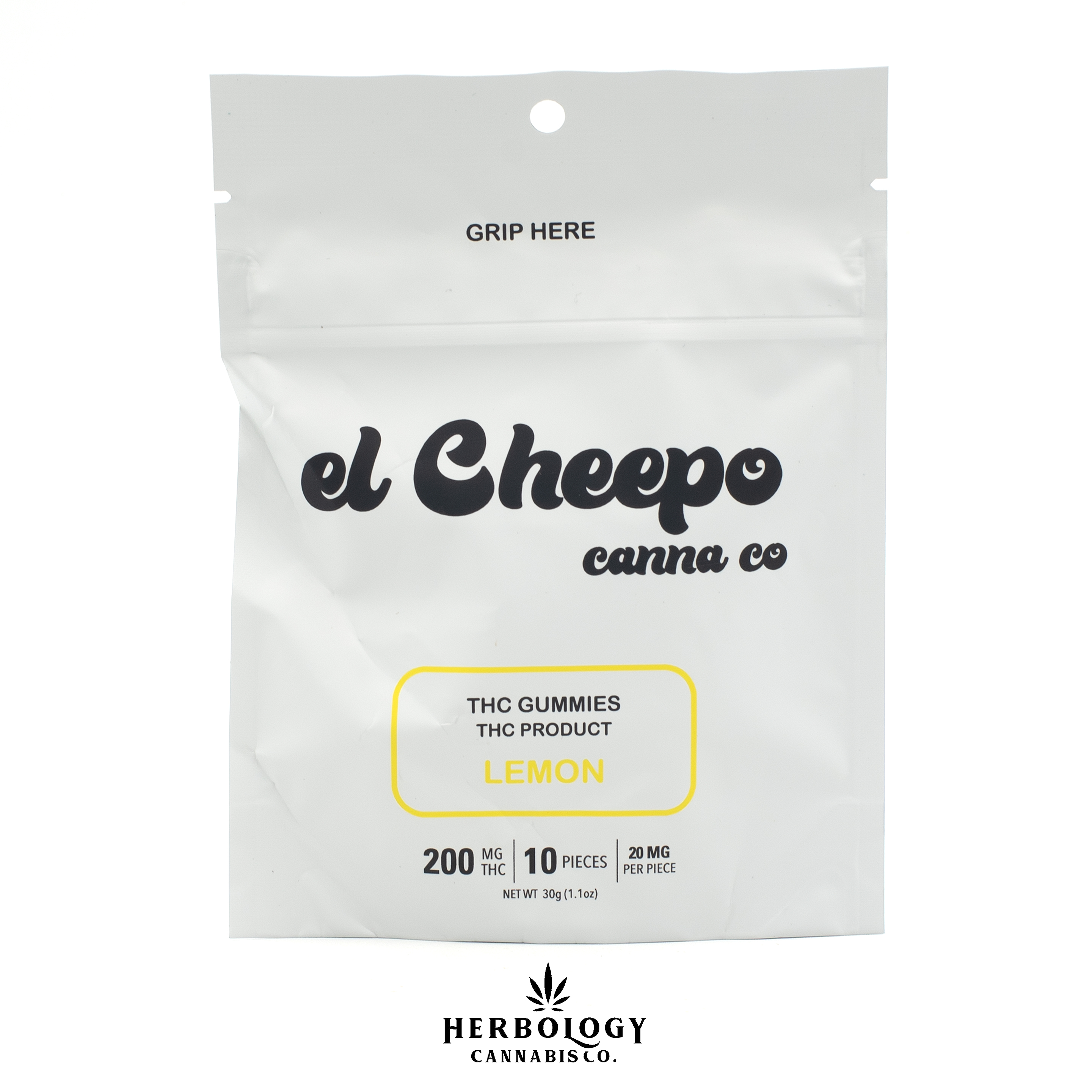 Photograph of product: El Cheepo | Gummy | Lemon | 200mg