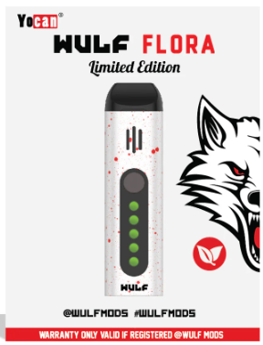 Photograph of product: Flora Portable Dry Herb Vaporizer (White Red Splatter)