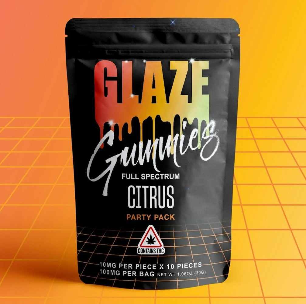 Photograph of product: GLZ | Citrus Party Pack Full Spectrum | 100mg TH-oui