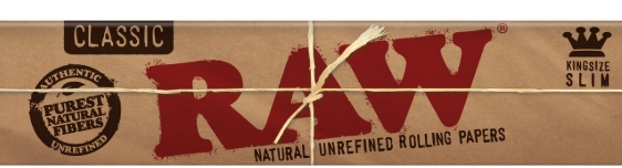 Photograph of product: Raw Classic - King Size Slim - Rolling Papers 50 ct