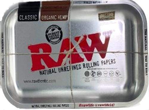 Photograph of product: RAW Large Silver Metallic Rolling Tray