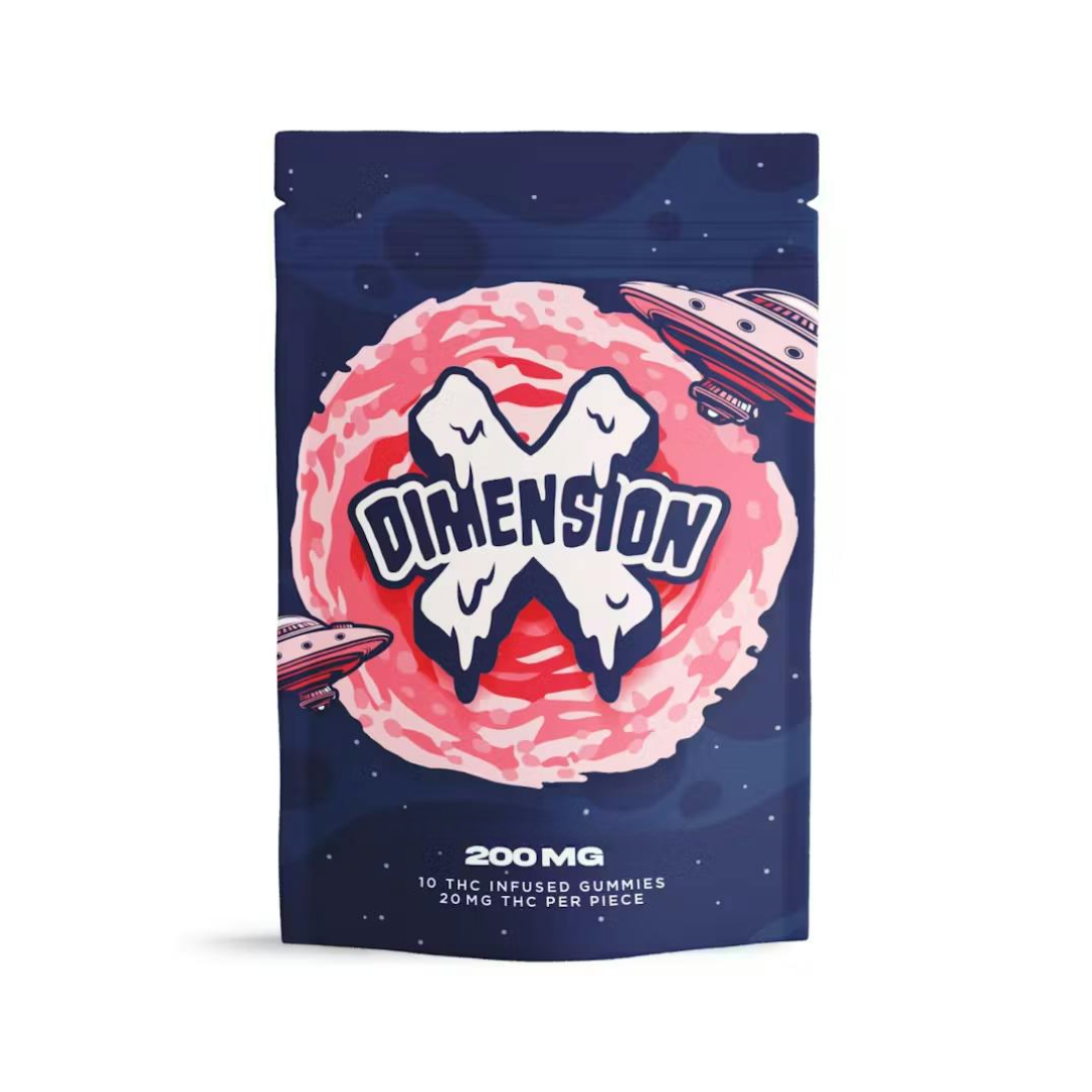 Photograph of product: Dimension X | Watermelon Gummies | 10x20mg | 200mg