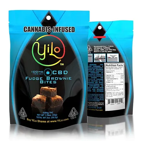 Photograph of product: Fudge Brownie Bites 100mg CBD
