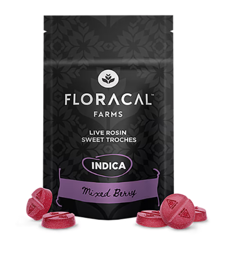 Photograph of product: Mixed Berry Live Rosin Troches 10mg/10pk (100mg)