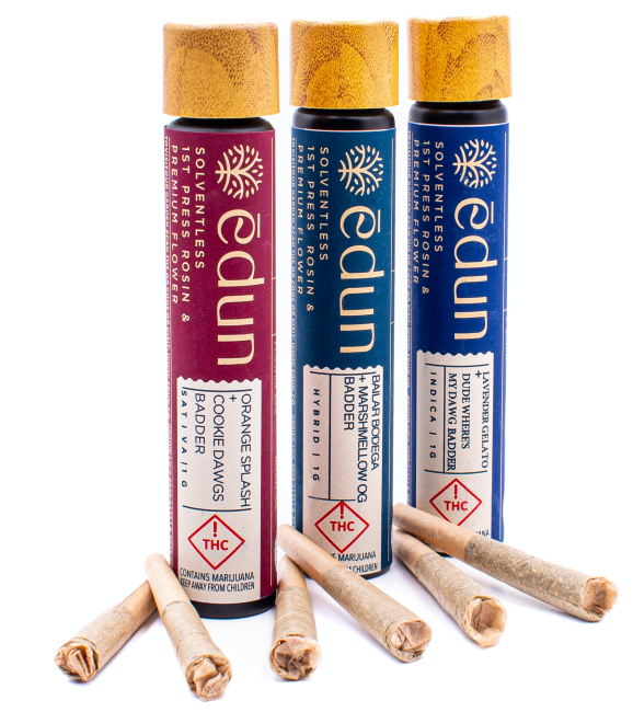 Photograph of product: Edun - Live Rosin Infused 2PK - (S) Sunny D + Bermuda Beach Badder