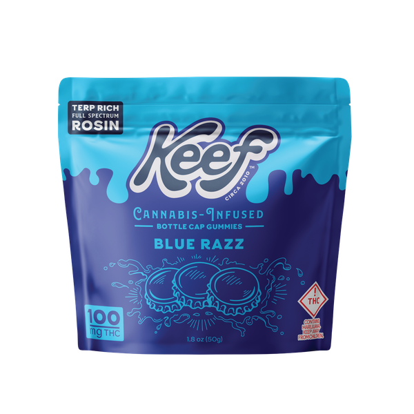 Photograph of product: Blue Razz Gummies 100mg