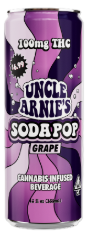 Photograph of product: [Uncle Arnie's] TH-oui Beverage - 100mg Soda - 12oz Grape (H)