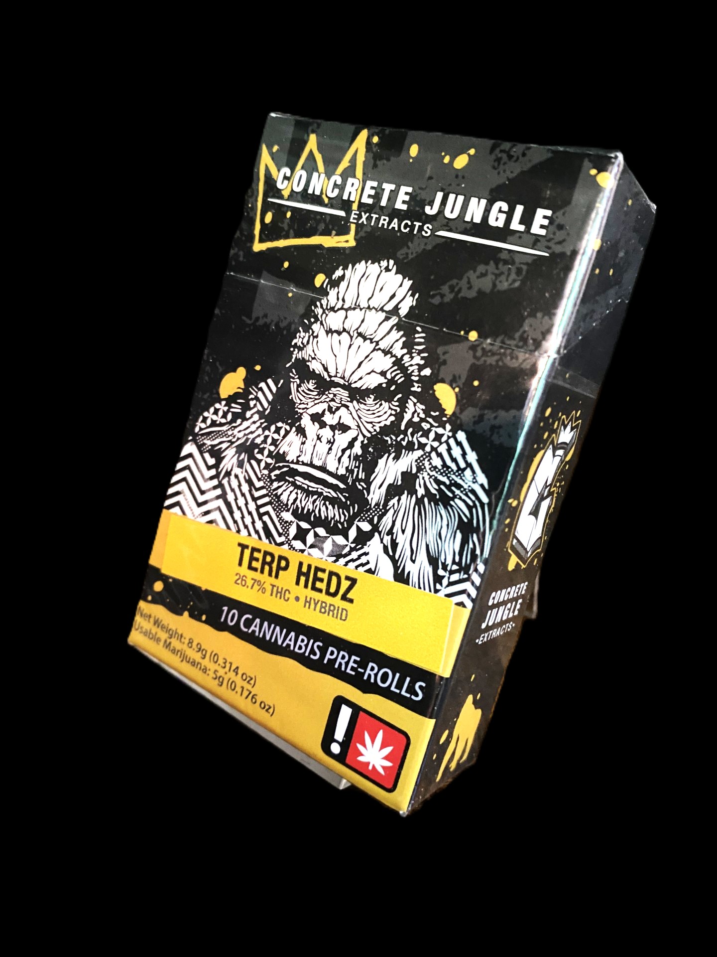 Photograph of product: CONCRETE JUNGLE - PREROLL - 0.5G x 10 - HYBRID - TERP HEDZ