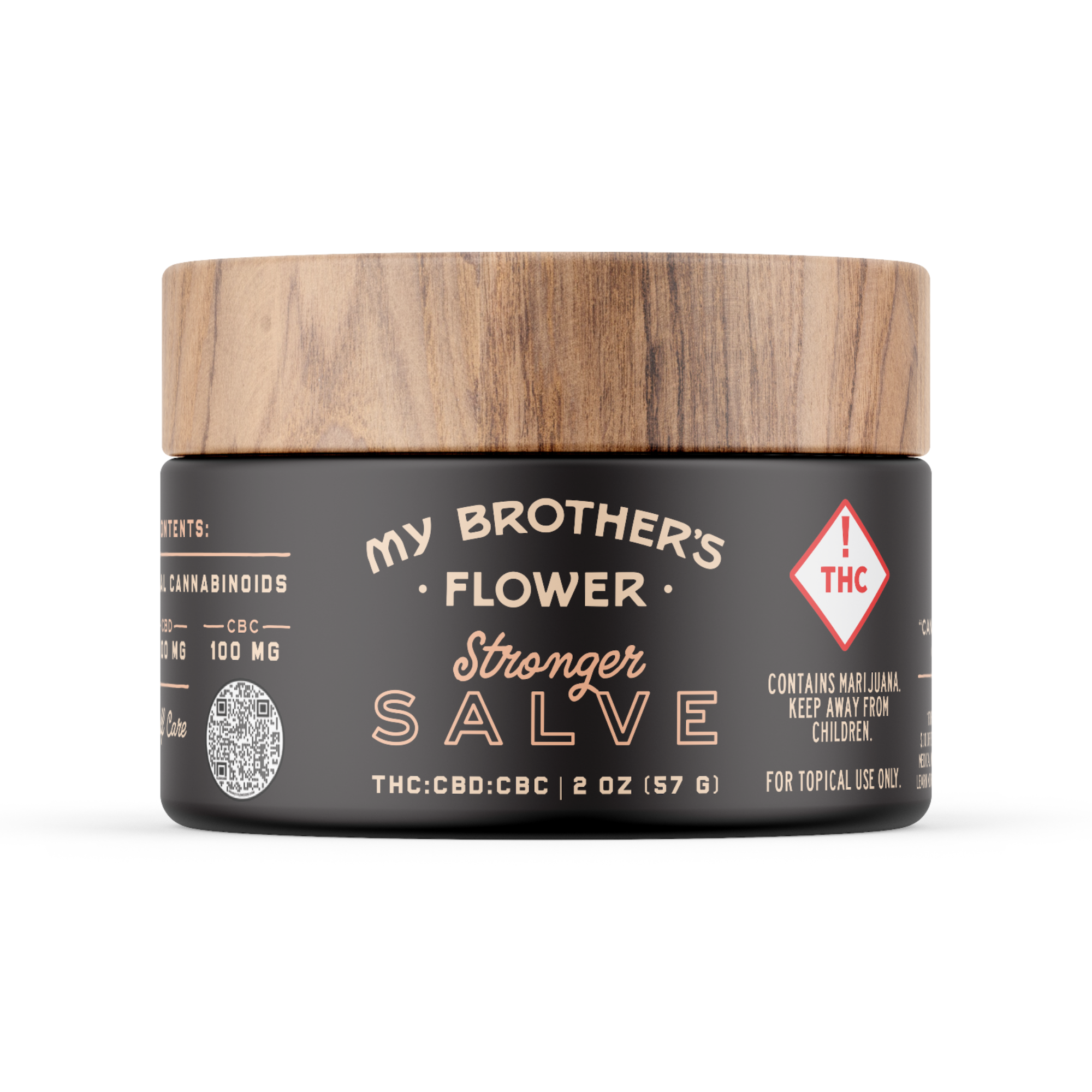 Photograph of product: Stronger Salve - (10:10:1 TH-oui:CBD:CBC) - - My Brother's Flower