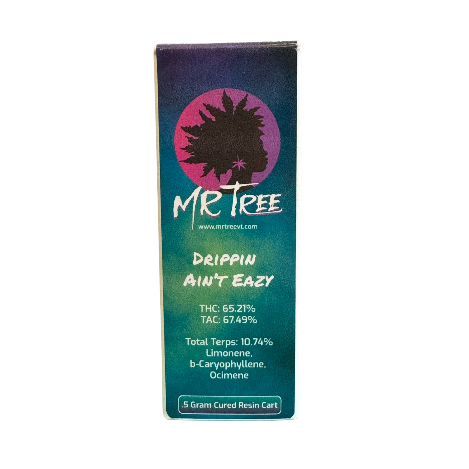 Photograph of product: Cured Resin Vape Cart .5g I Mr Tree I Drippin Ain't Eazy