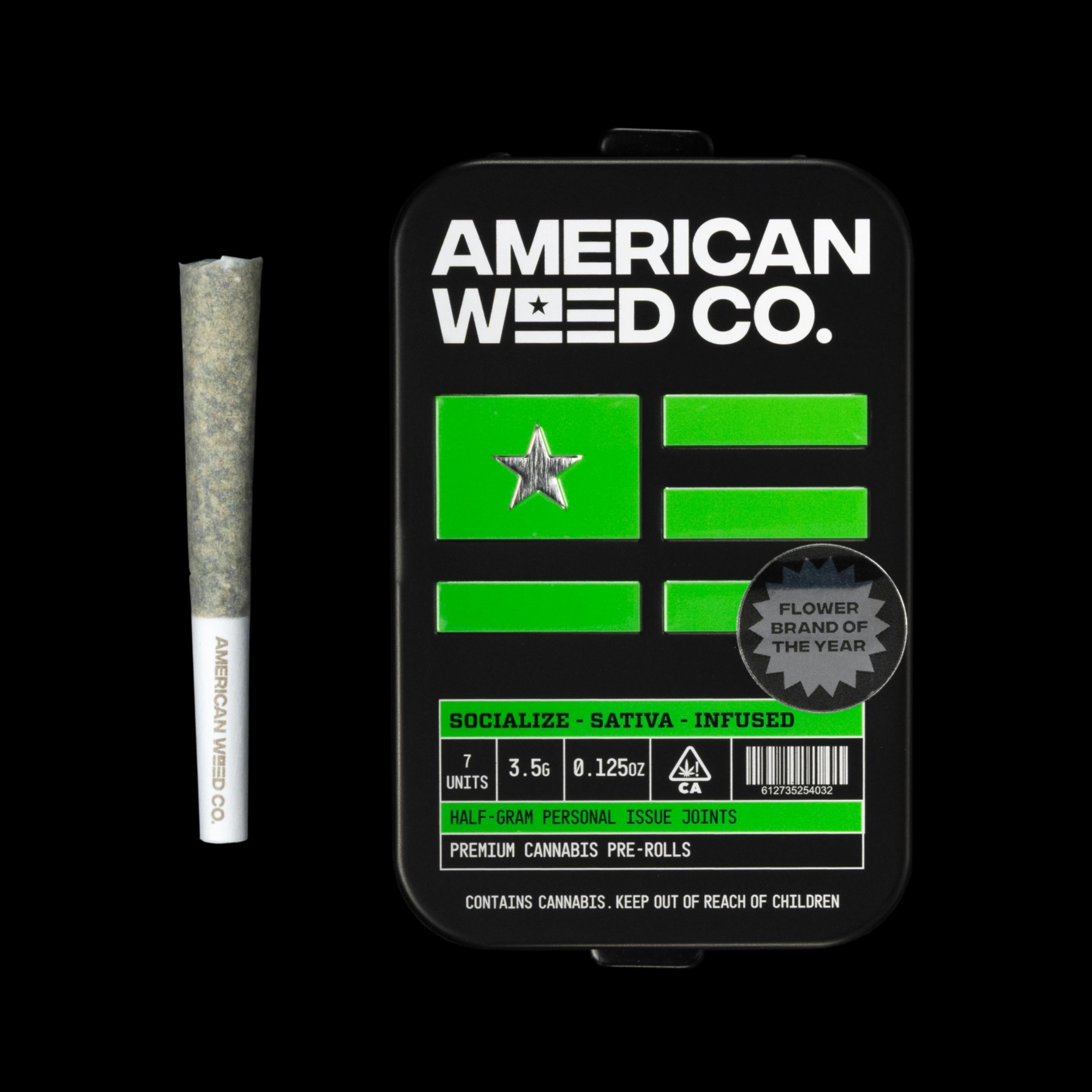 Photograph of Product: AWC, 0.5g Inf. Pre-Rolls 7PK (S), Lemon Cherry Gelato