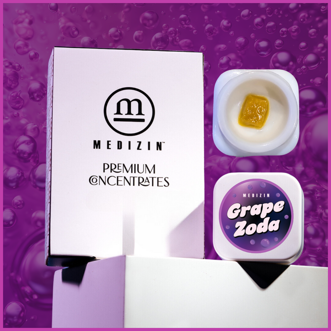 Photograph of product: Medizin Grape Zoda .5g LR Badder