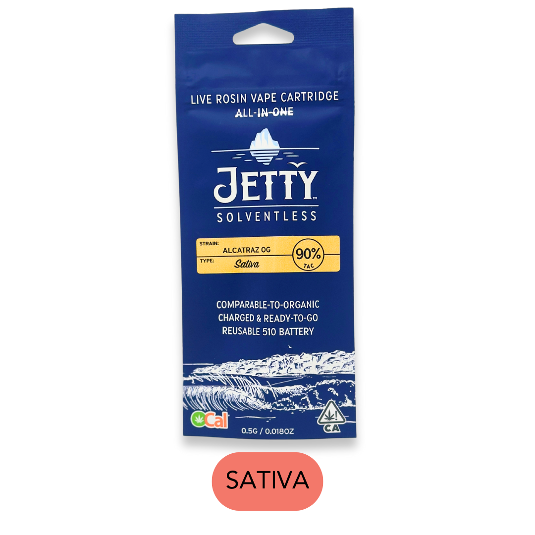 Photograph of product: Jetty - Solventless - Alcatraz Og - RTU - 0.5g