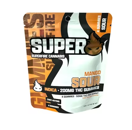 Photograph of product: Superfire Edible - Sour Lemonade 200mg Gummies