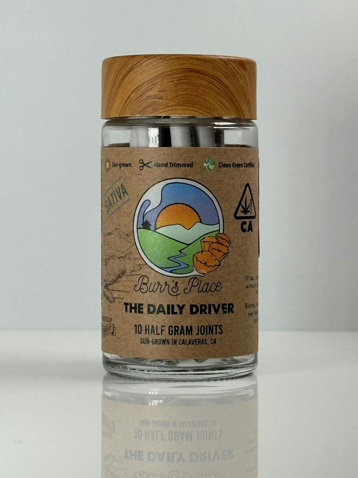 Photograph of product: Burr's Place .5g The Daily Driver Preroll 10pk