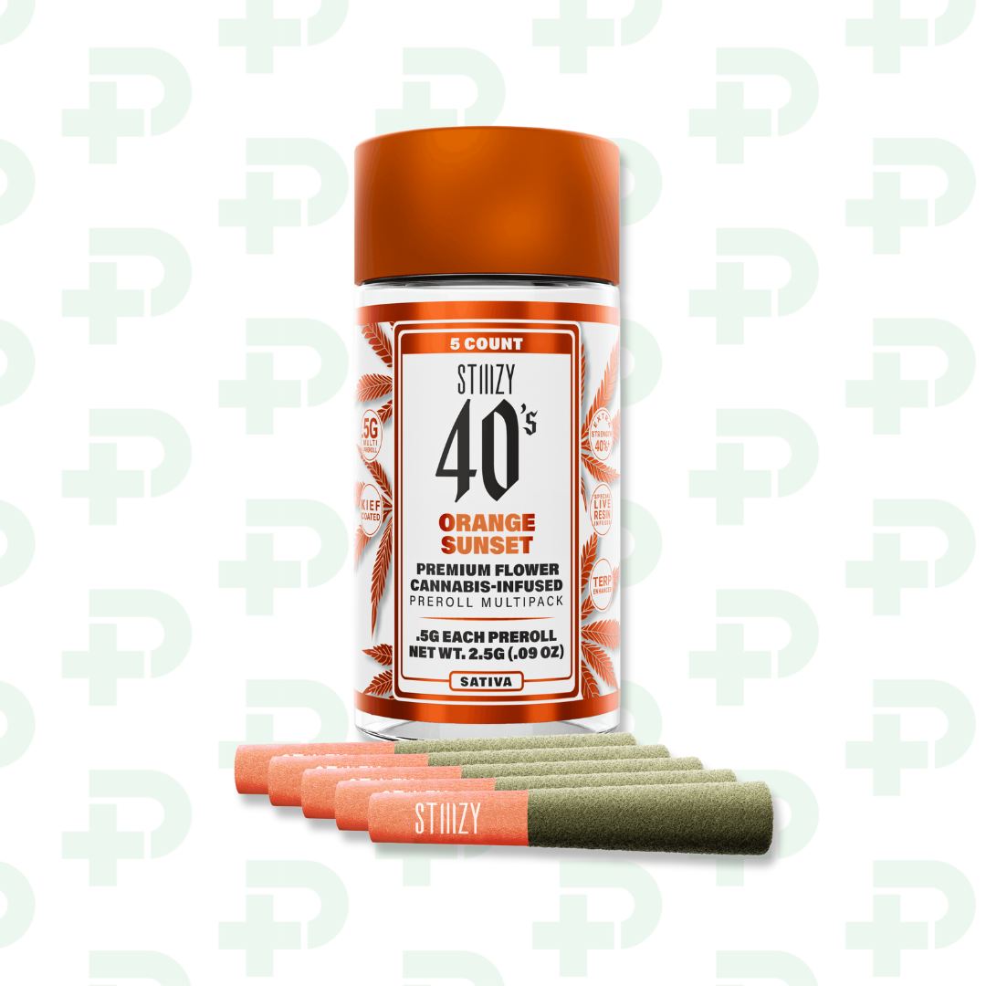 Photograph of product: Stiiizy 5 Pack Prerolls - Orange Sunset
