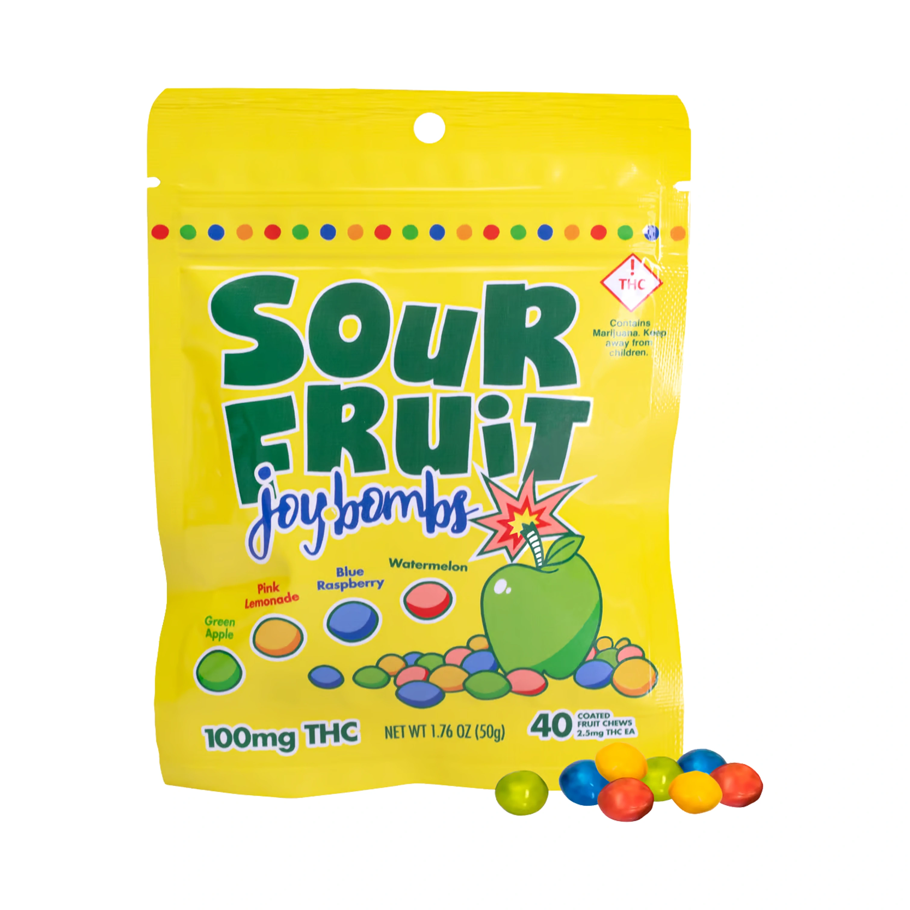 Photograph of product: Joy Bombs | Sour Fruit Chews