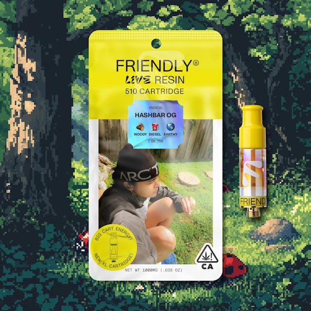 Photograph of product: Hashbar OG 1g Live Resin Cart - Cart