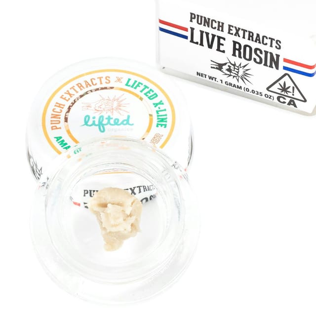 Photograph of product: Amarelo Papaya | Tier 4 | 1g Live Rosin Cold Cure Badder - 