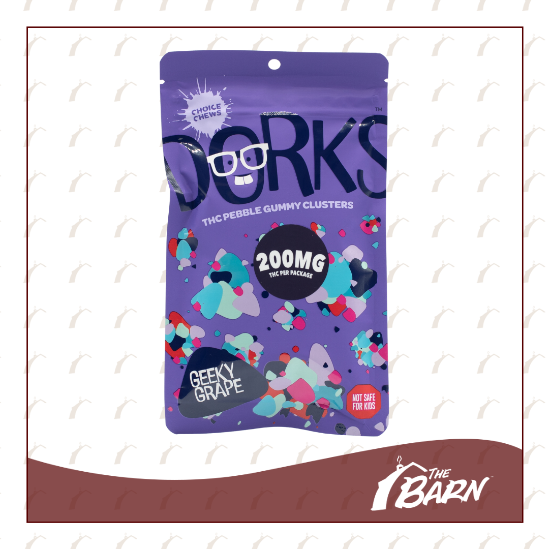 Photograph of product: Dorks 200mg Gummies - Geeky Grape (I) - REC