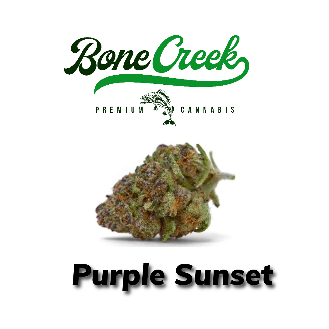Photograph of product: Bone Creek Farm | Purple Sunset Mylar Bag - 7g