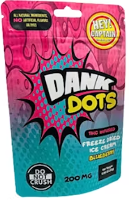 Photograph of product: Dank Dots   Blueberry 200mg