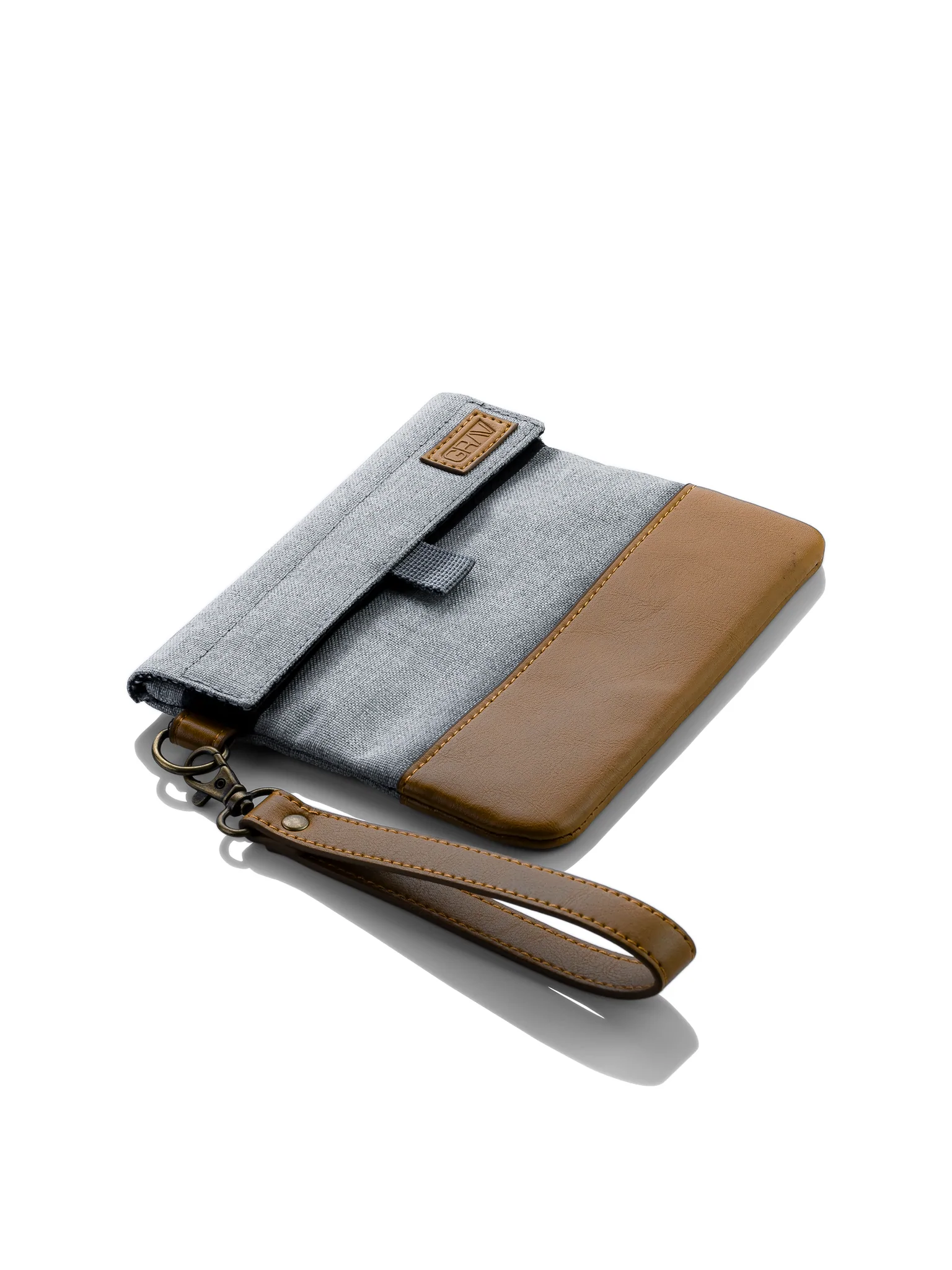 Photograph of product: GRAV Smell-Proof Pouch - Brown Vegan Leather