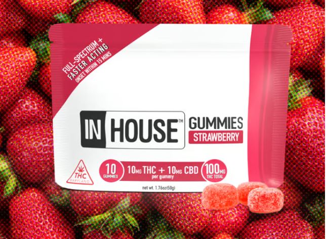 Photograph of product: Strawberry 1:1 TH-oui:CBD | Gummies | 10 Pack | 100mg