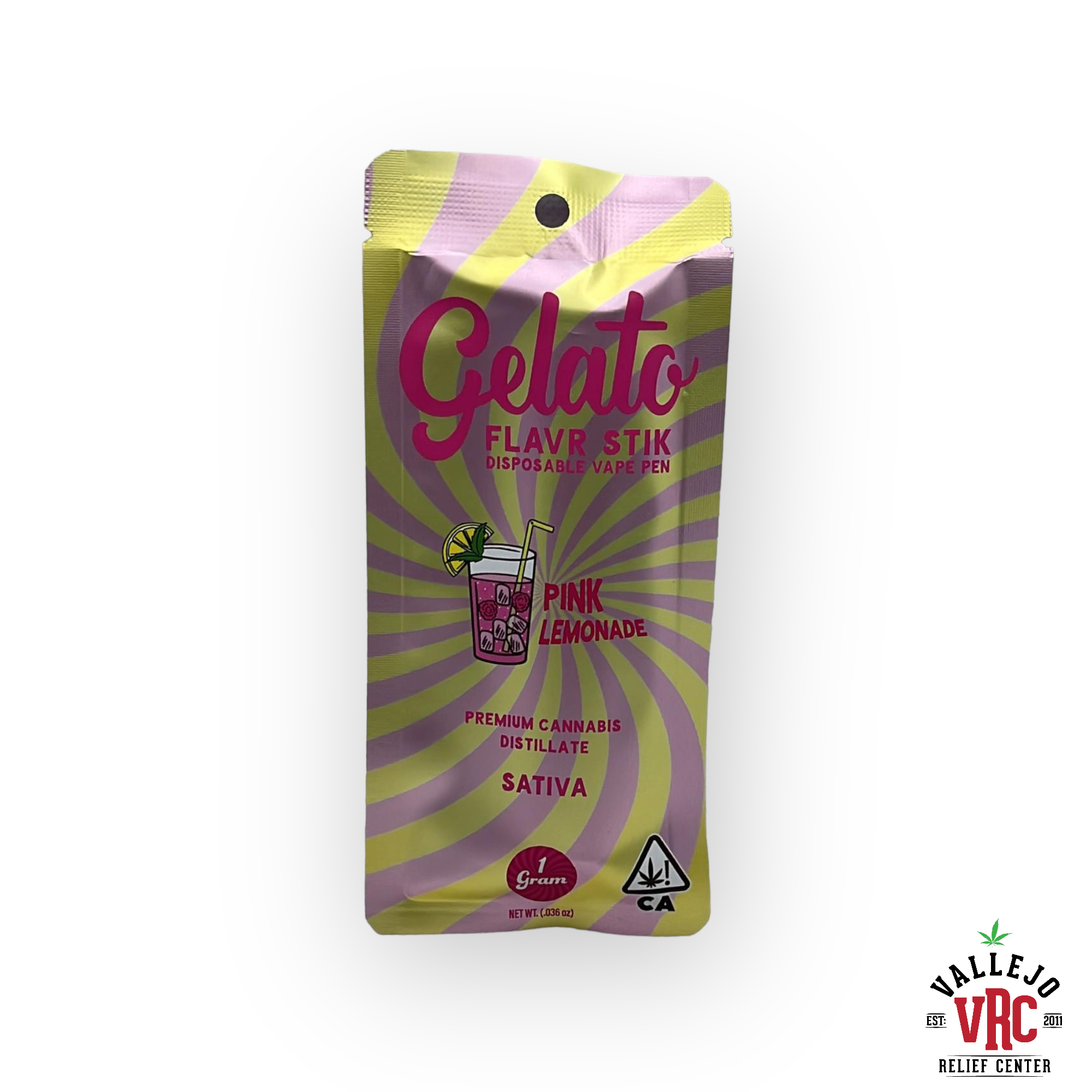 Photograph of product: PINK LEMONADE 1G DISPOSABLE