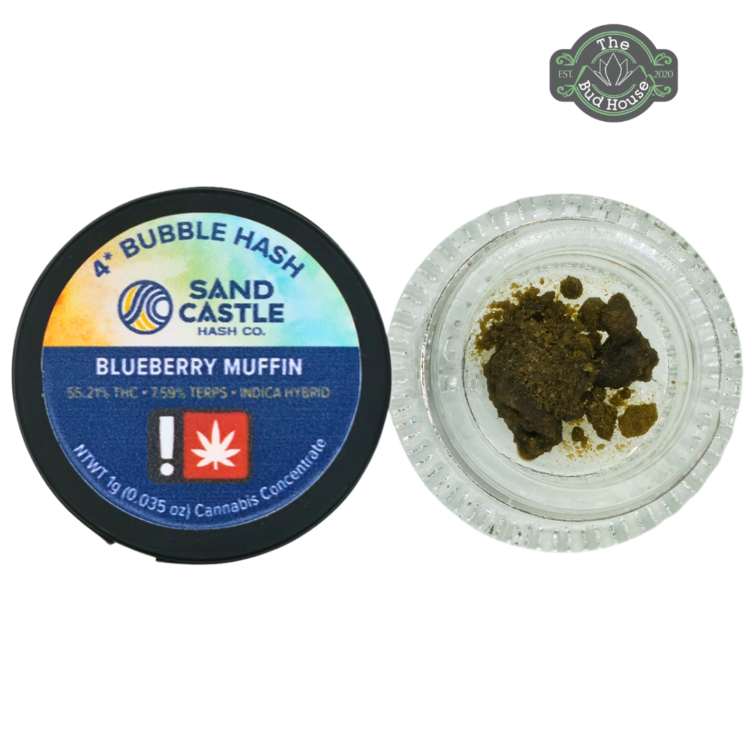 Photograph of product: Sand Castle 1g BLUEBERRY MUFFIN Bubble au chocolat
