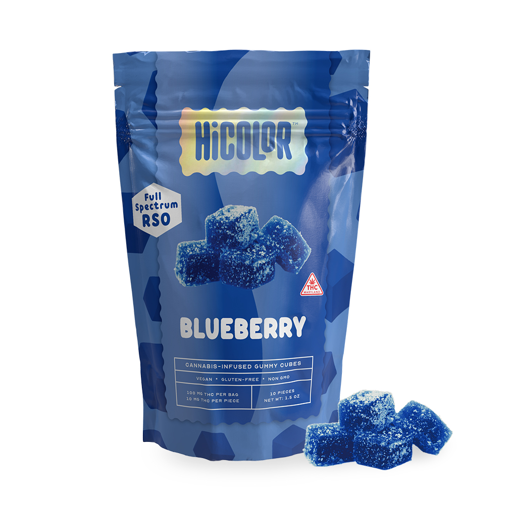 Photograph of product: Blueberry RSO Gummies (10pk) 100mg