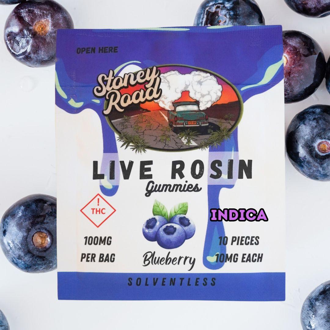 Photograph of product: Stoney Road - SR Blueberry Gummies 100mg