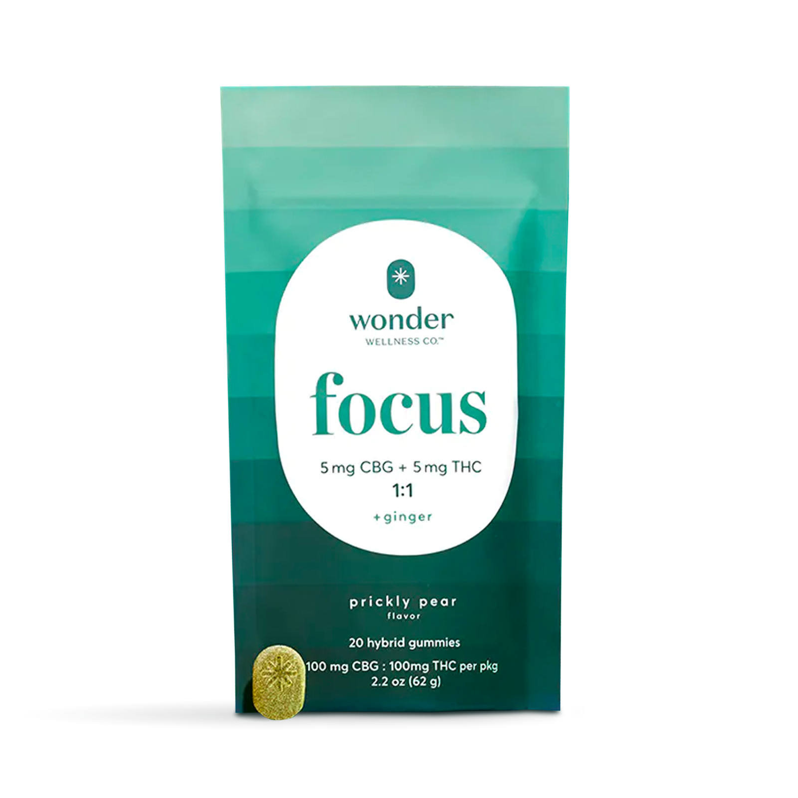 Photograph of product: 1:1 Focus Prickly Pear Gummies 20-pack