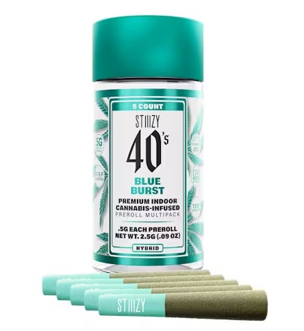 Photograph of product: (74914) Blue Burst INF PreRolls 4pk