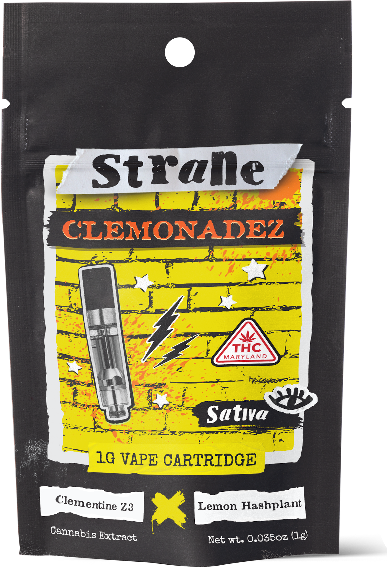 Photograph of product: Clemonadez Live Terp Cart 1g - Strane